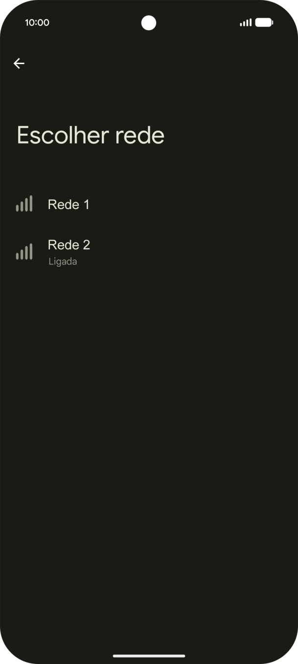 Prima a seta para a esquerda.