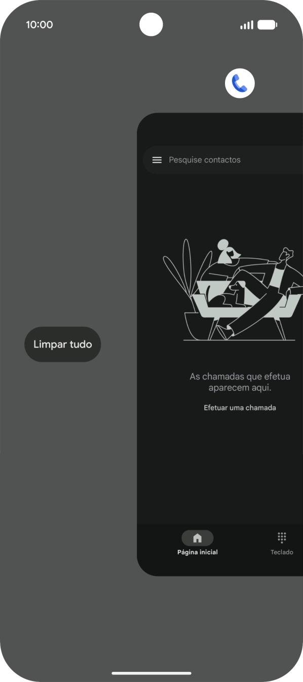 Prima Limpar tudo.