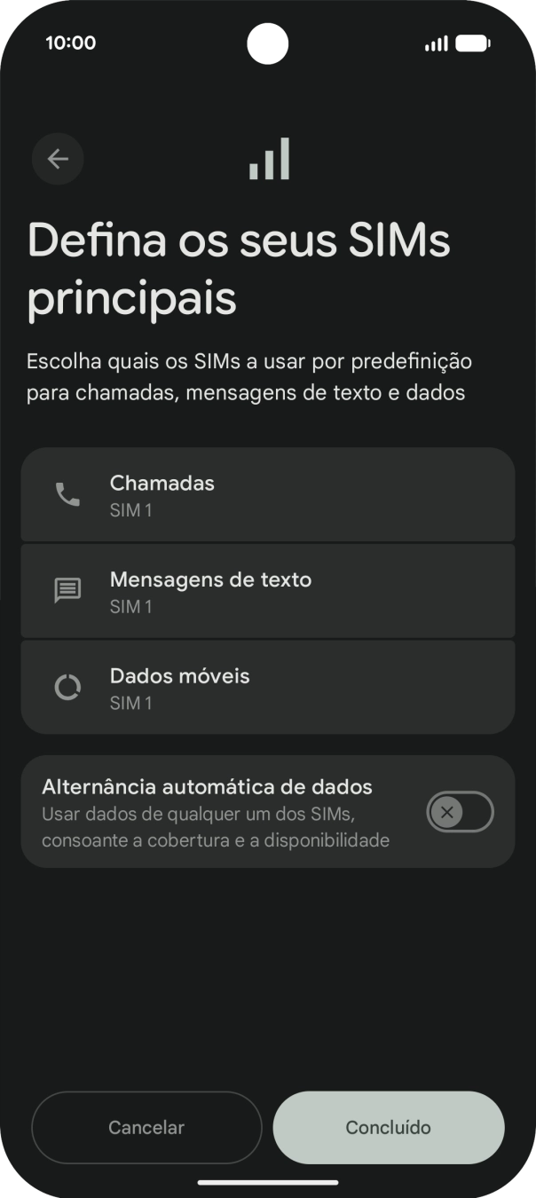 Prima Concluído.