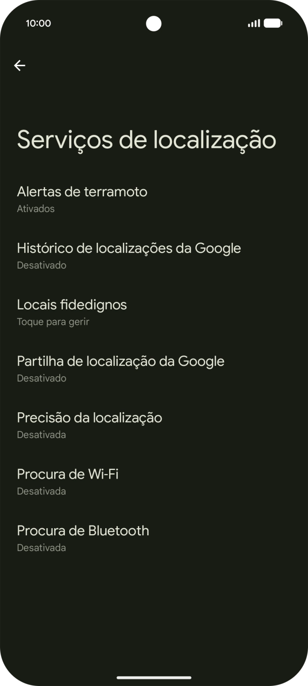 Prima Precisão da localização.