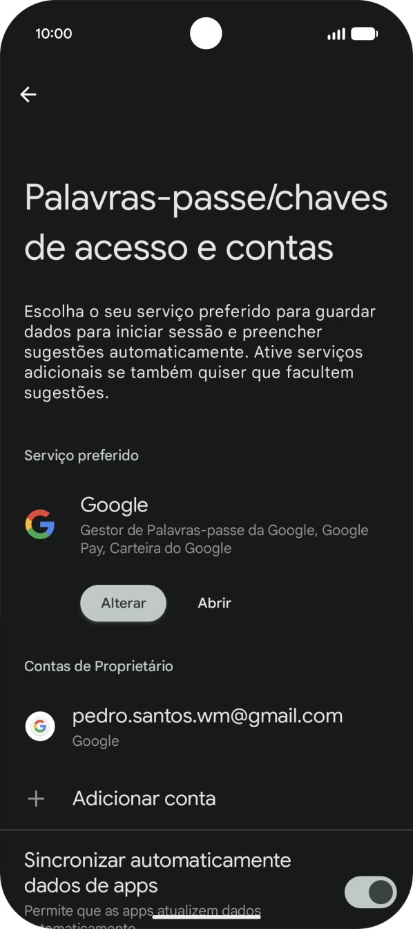 Para voltar ao ecrã inicial, deslize o dedo de baixo para cima a partir da base do ecrã.