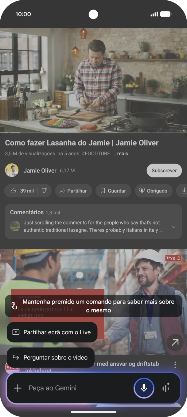 Prima Perguntar sobre o vídeo.