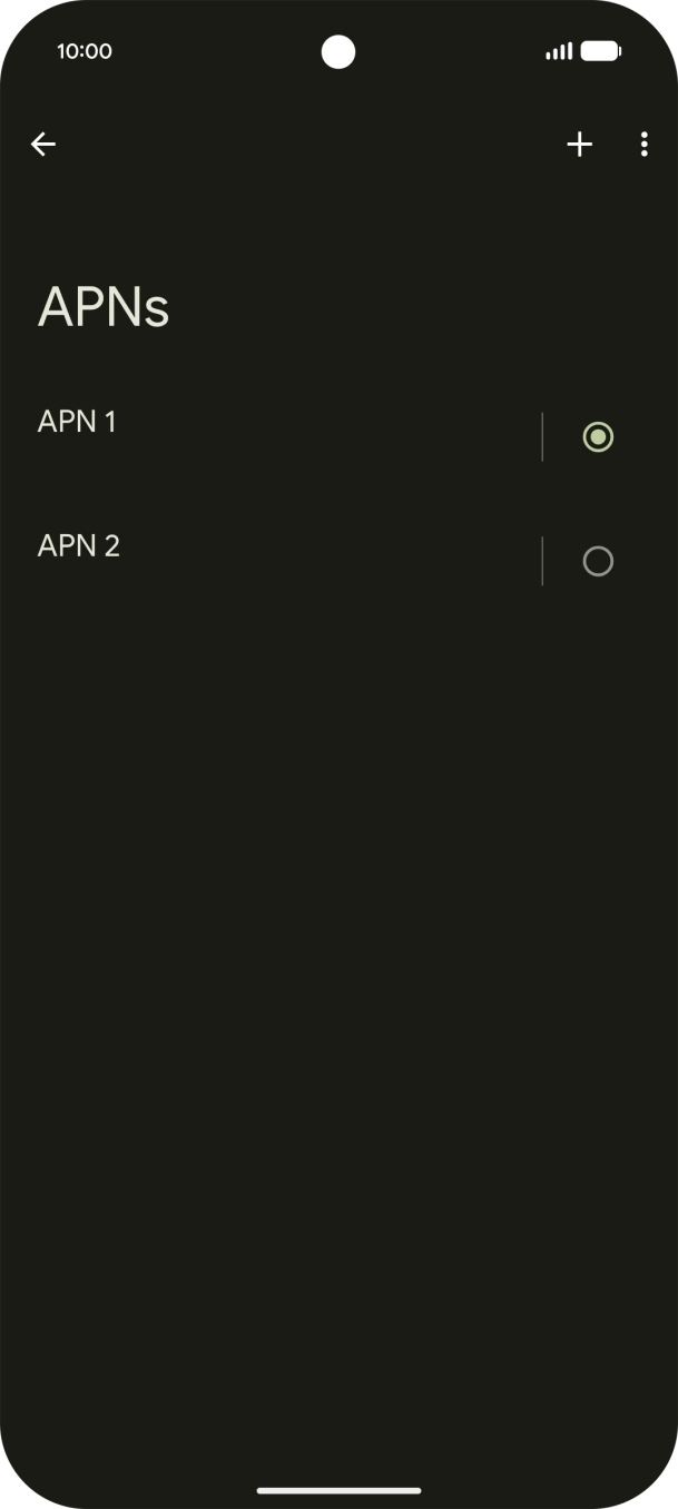 Prima o campo junto à ligação de dados para a ativar.
