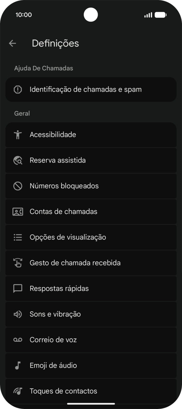 Prima Contas de chamadas.