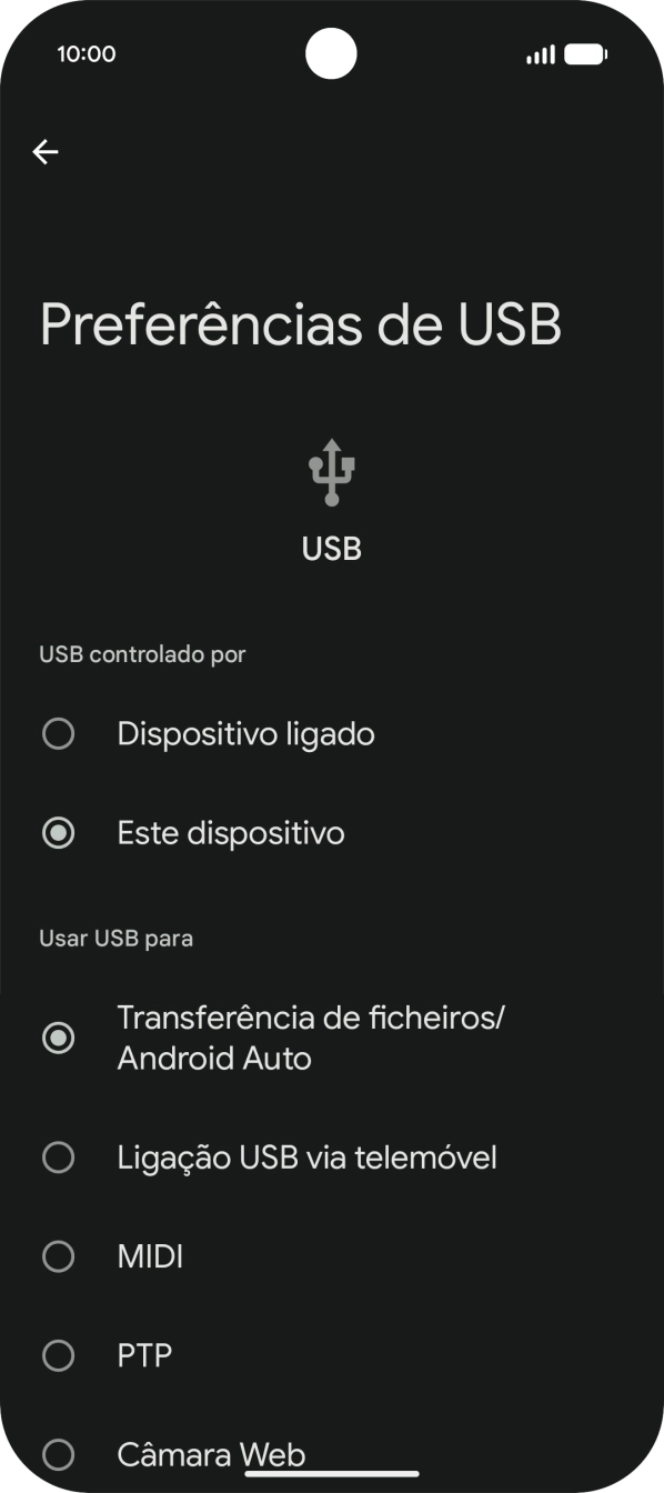 Prima Transferência de ficheiros/Android Auto.
