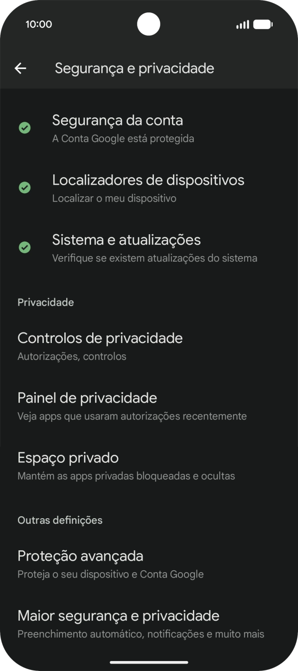 Prima Maior segurança e privacidade.