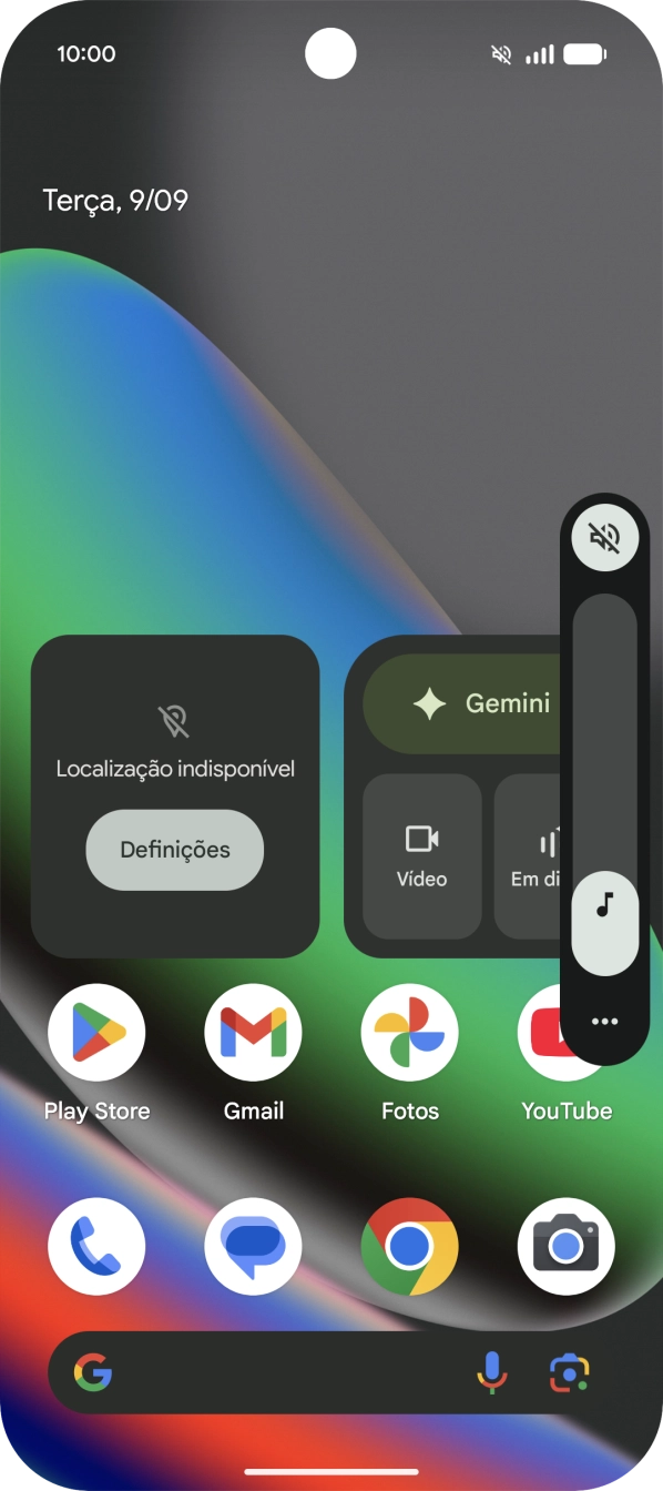 Prima o ícone de perfil.