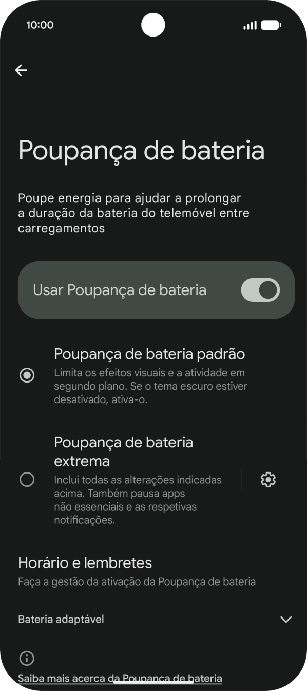Para voltar ao ecrã inicial, deslize o dedo de baixo para cima a partir da base do ecrã.