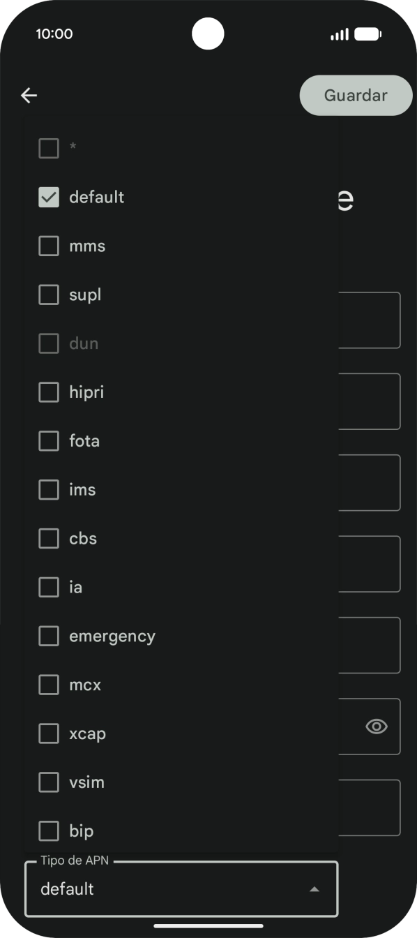 Prima a seta para cima.