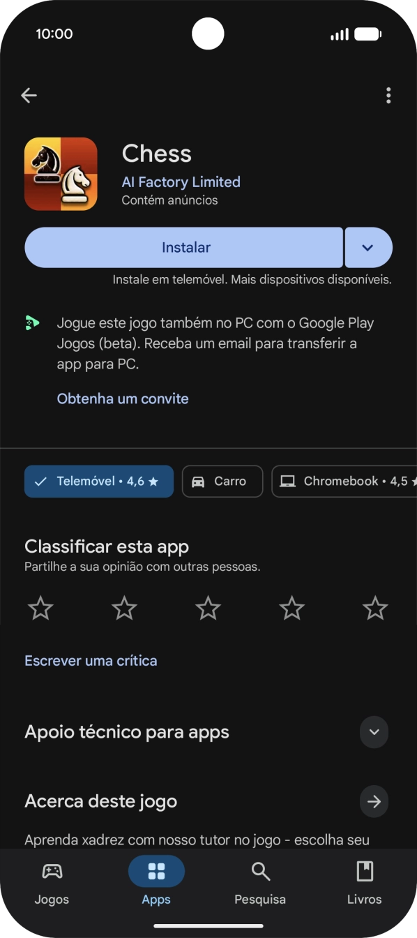 Para voltar ao ecrã inicial, deslize o dedo de baixo para cima a partir da base do ecrã.