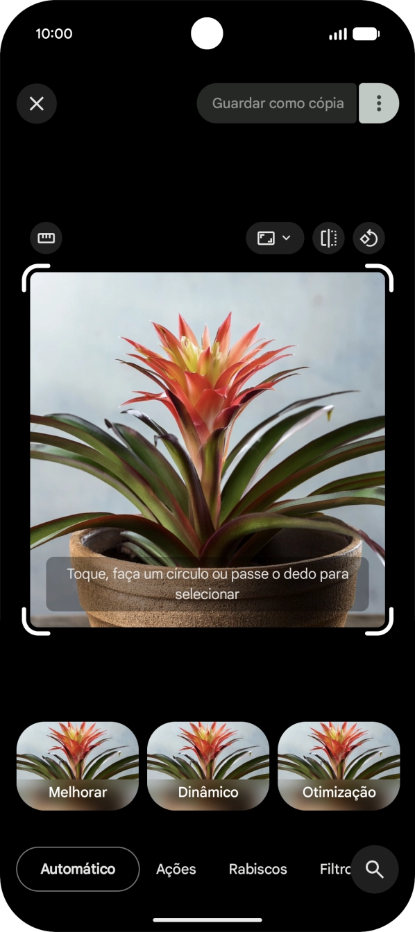 Siga as indicações no ecrã  para utilizar a função.