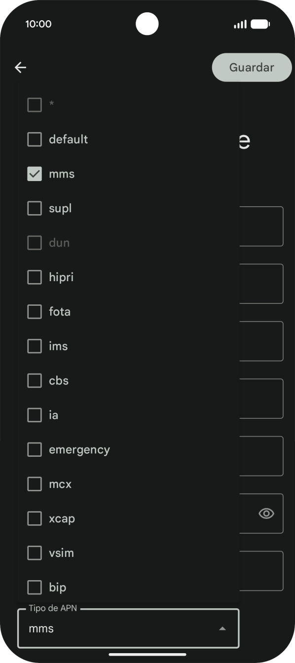 Prima a seta para cima.