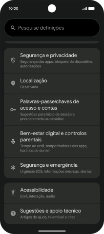 Prima Palavras-passe/chaves de acesso e contas.