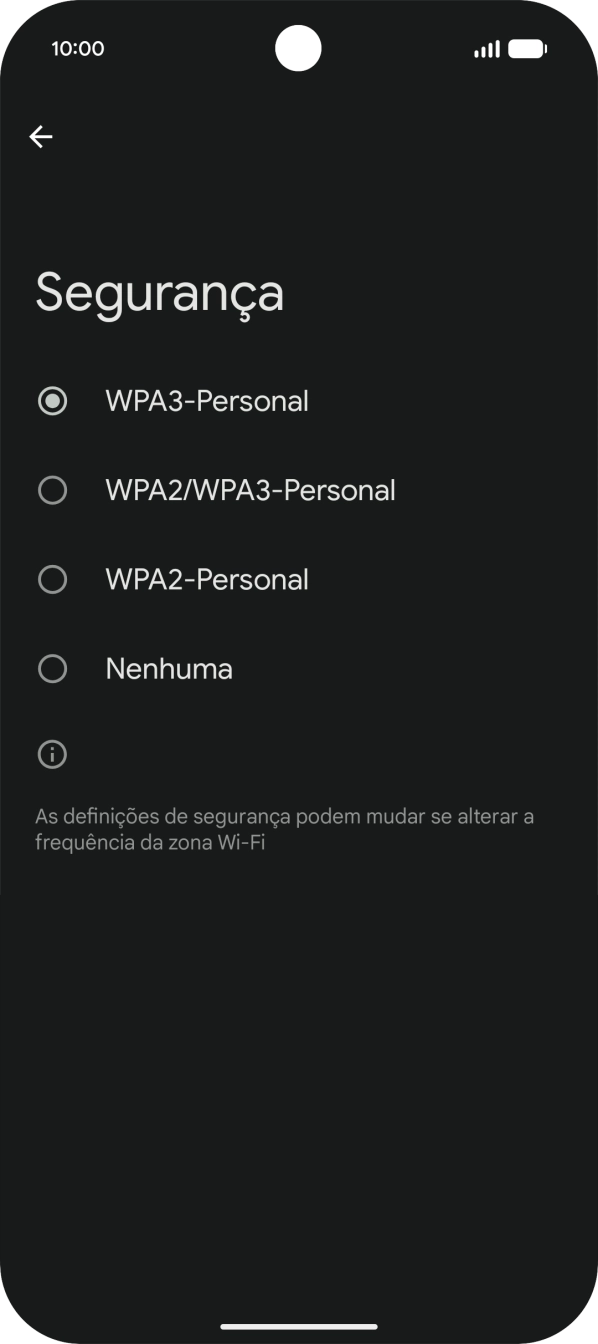 Prima a seta para a esquerda.