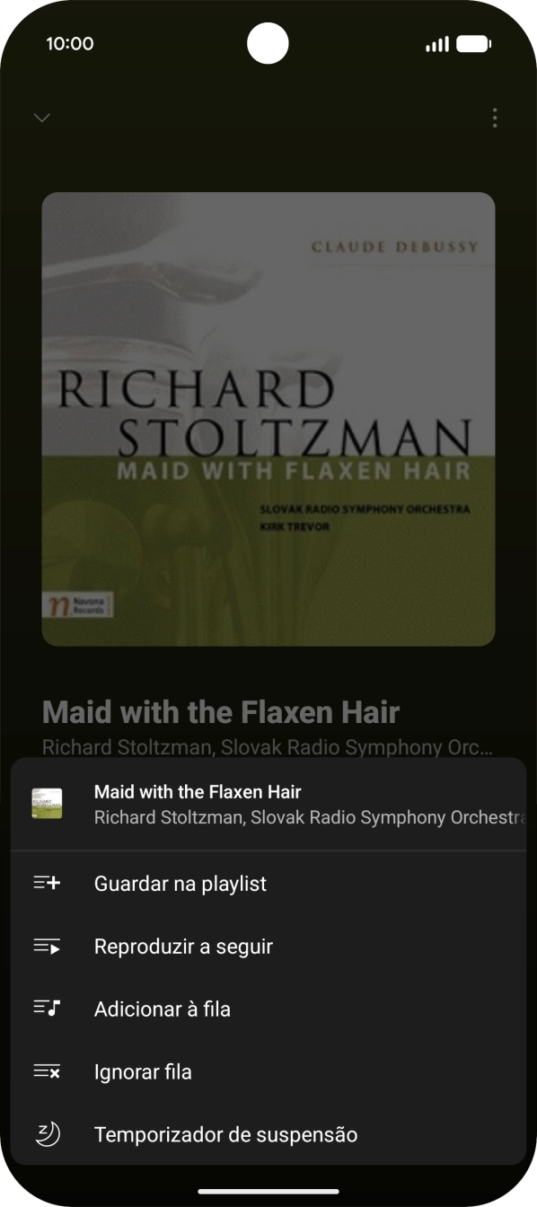 Prima o ícone para adicionar.