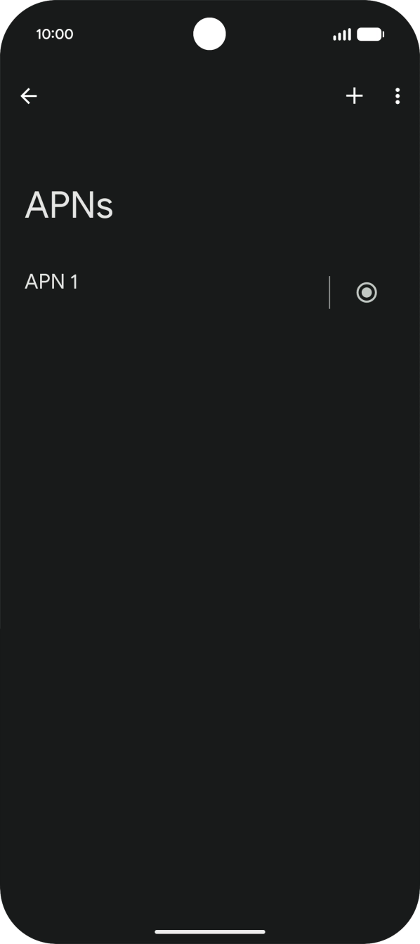 Prima o ícone de nova ligação de dados.
