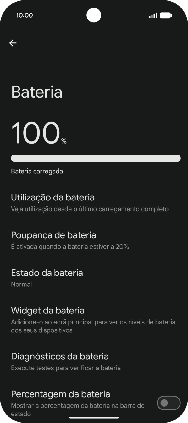 Prima Poupança de bateria.