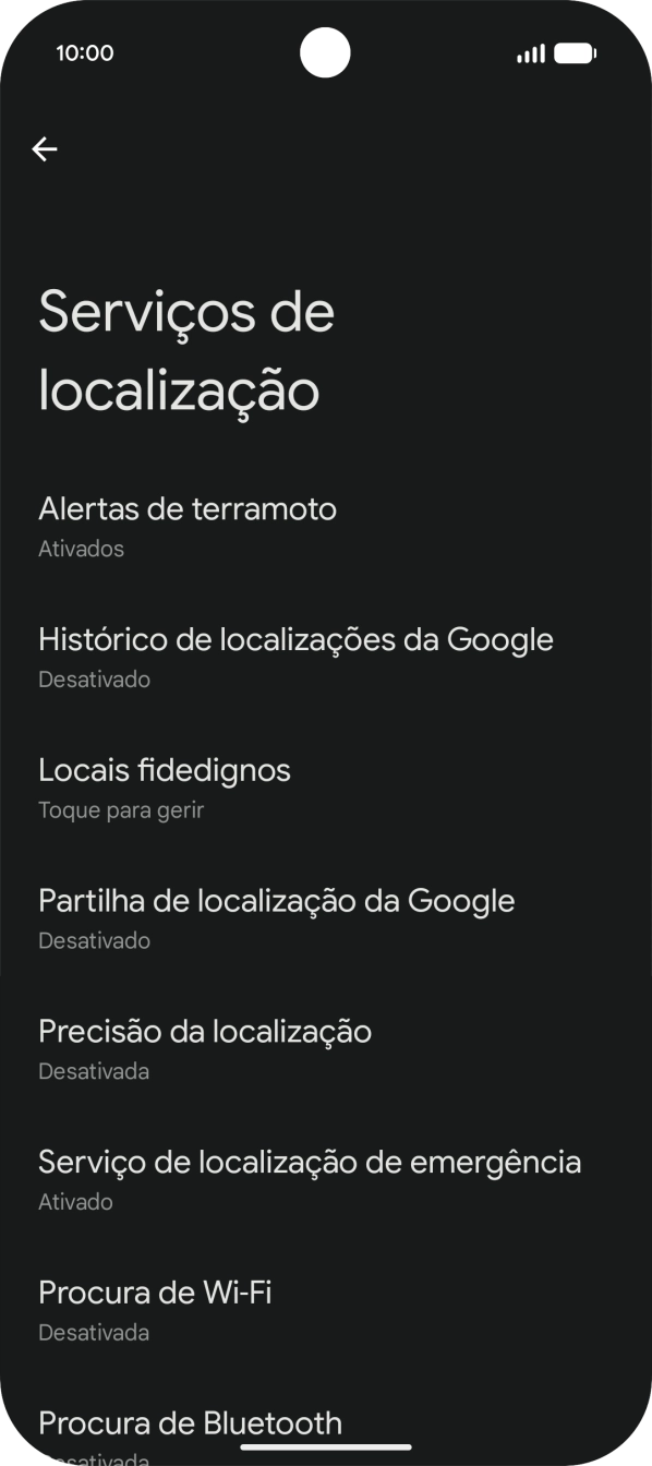 Prima Precisão da  localização.