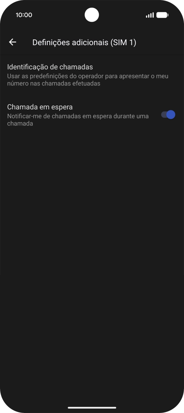 Prima Identificação de chamadas.