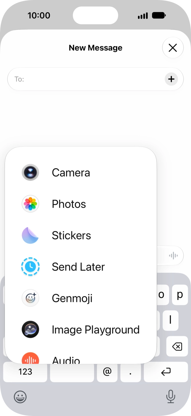 Press Genmoji.