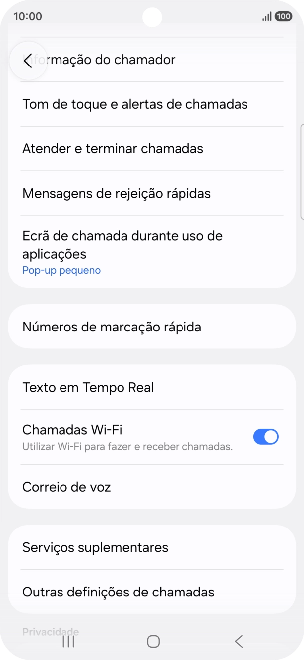 Prima Correio de voz.
