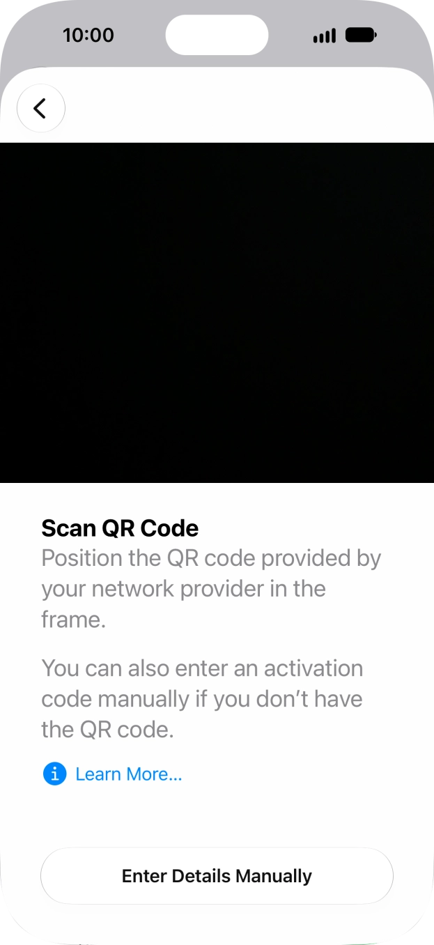 Place the QR code you've received inside the phone camera frame to scan the code. Place the QR code you've received inside the phone camera frame to scan the code.