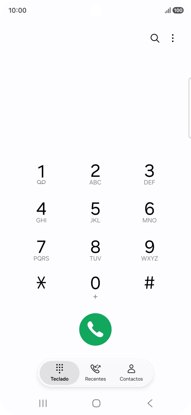 Prima o ícone de menu.