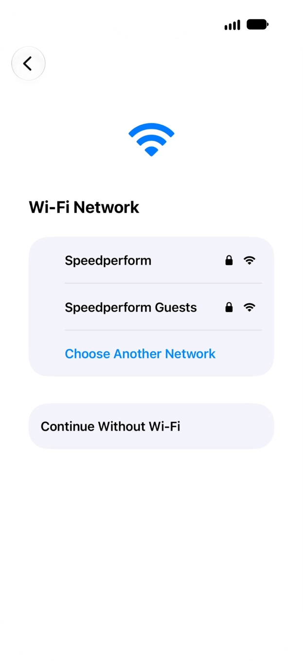 Press the required Wi-Fi network. Press the required Wi-Fi network.