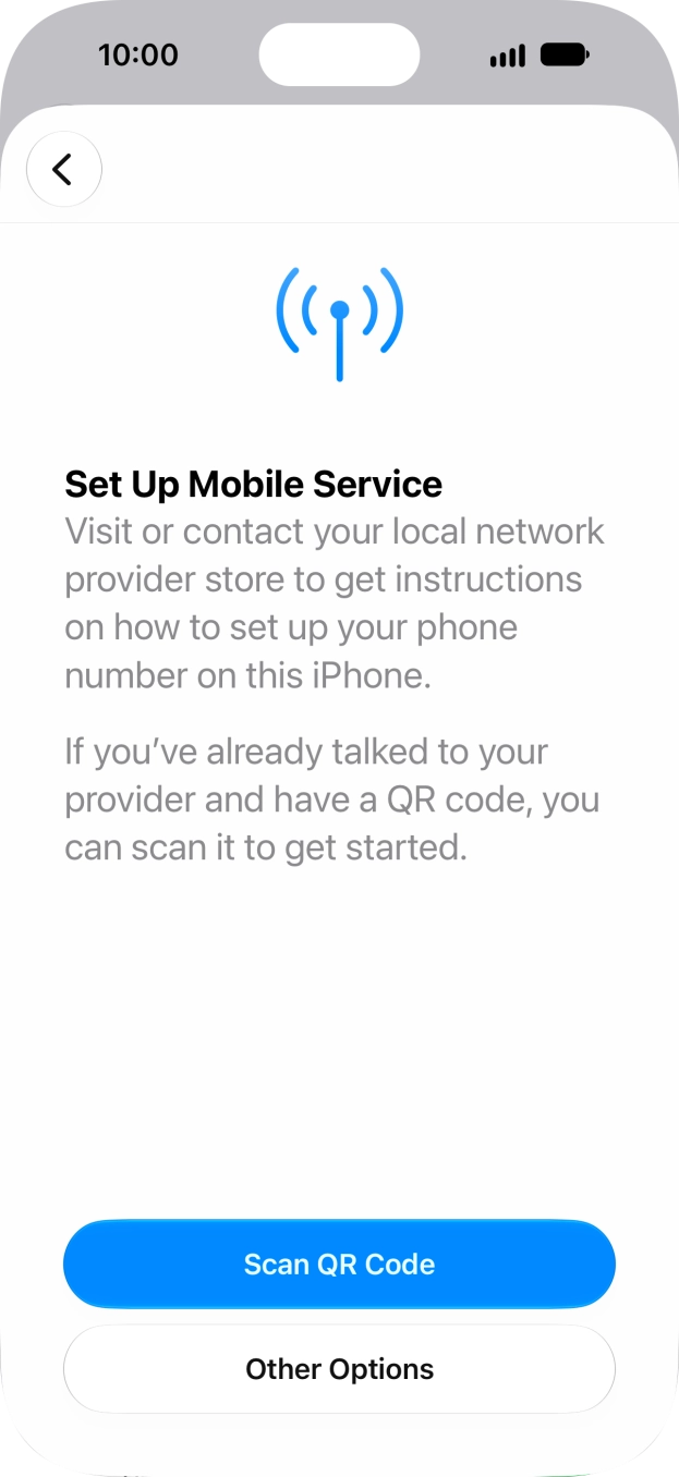 Press Scan QR Code. Press Scan QR Code.