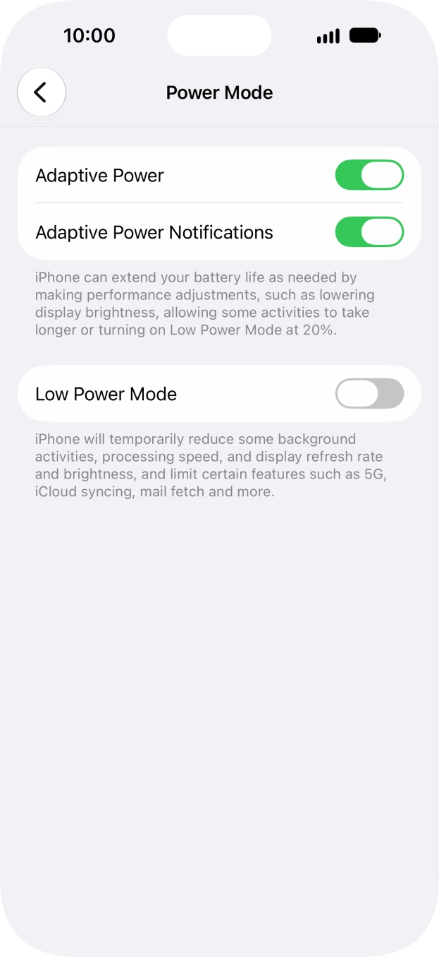 Press the indicator next to Press the indicator next to