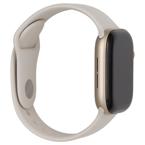 Imagen 3: Vista del lateral izquierdo del Apple Watch Series 12 - Gold