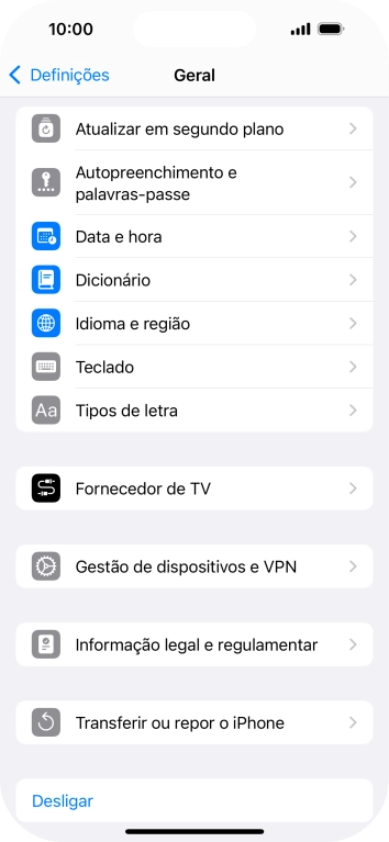 Prima Atualizar em segundo plano.