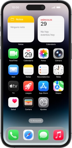 Imagen 1: Vista frontal del Apple iPhone 14 Pro Max - MidnightBlue