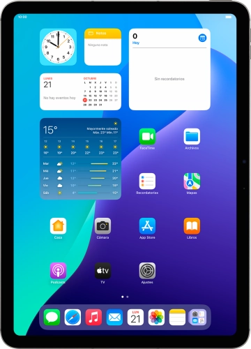 Imagen 1: Vista frontal del Apple iPad Air 11 (2024) - DarkGray