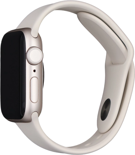 Imagen 4: Vista del lateral derecho del Apple Watch SE 3 - Silver