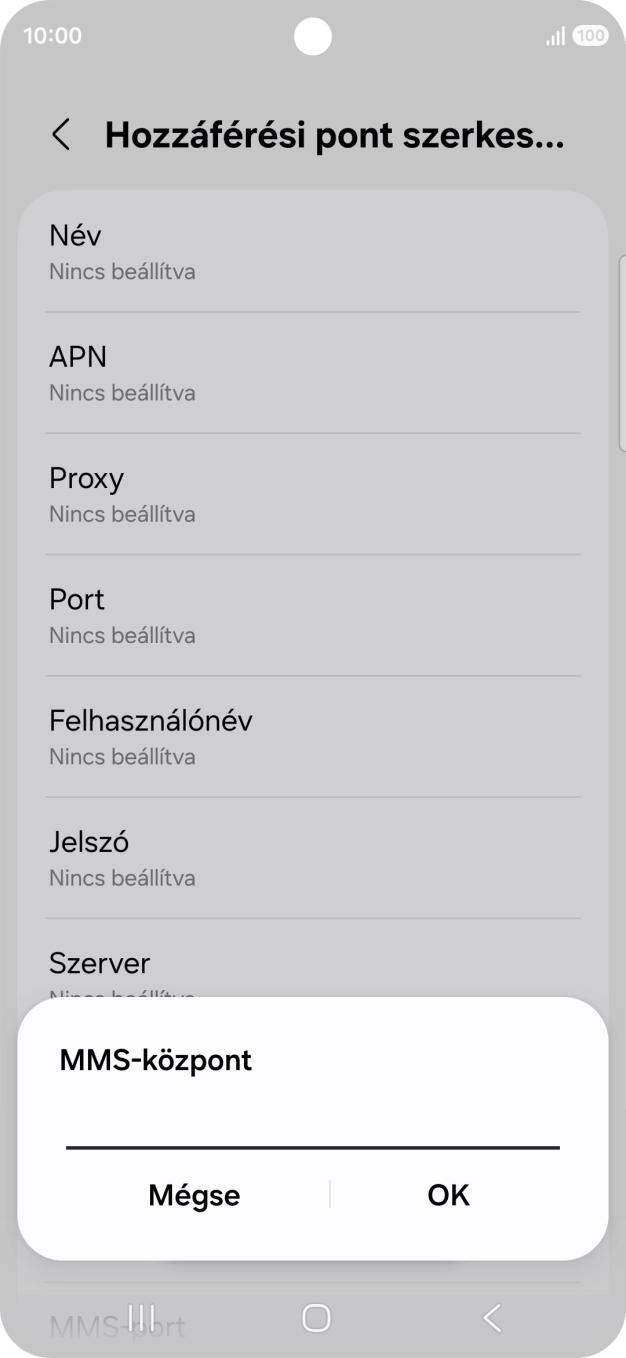 Írd be azt, hogy http://mms.one.hu/servlets/mms, és válaszd az OK lehetőséget.