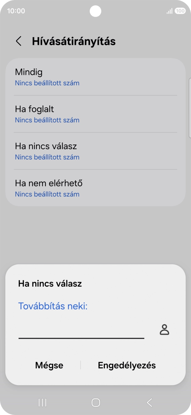 Írd be a +36709090999 számot és válaszd az Engedélyezés lehetőséget.