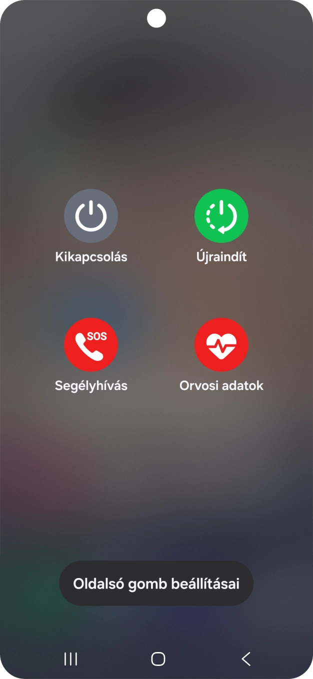 Válaszd a Kikapcsolás lehetőséget.