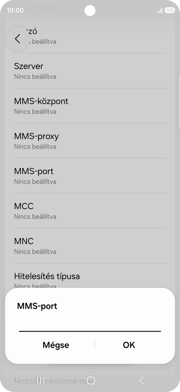 Írd be azt, hogy 8080, és válaszd az OK lehetőséget.