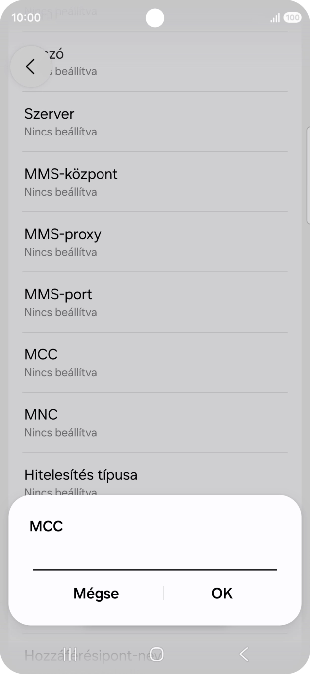Írd be azt, hogy 216, és válaszd az OK lehetőséget.