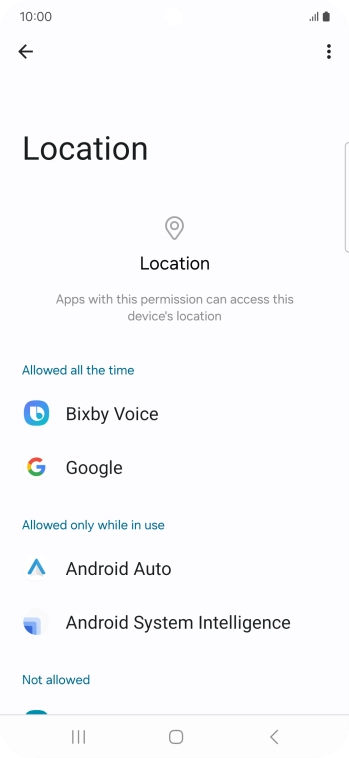 Press the required app. Press the required app.