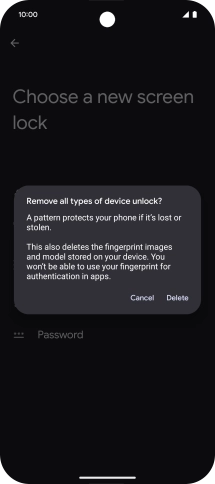 Press Delete.