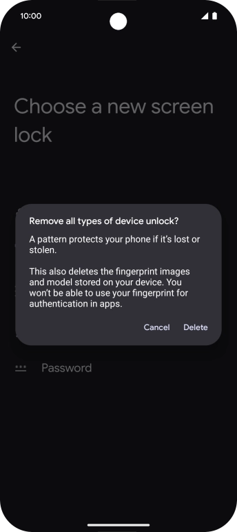 Press Delete.