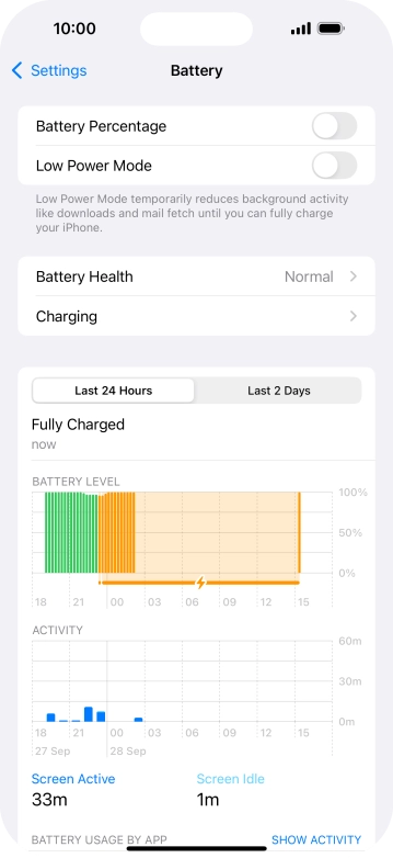 Press the indicator next to 'Low Power Mode' to turn on the function. Press the indicator next to 'Low Power Mode' to turn on the function.