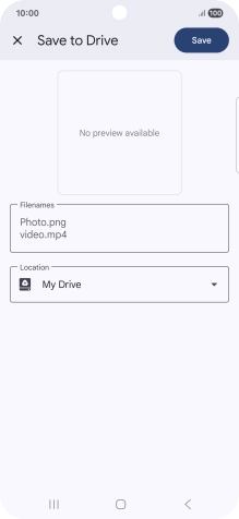 Press the field below 'Location' and go to the required folder.