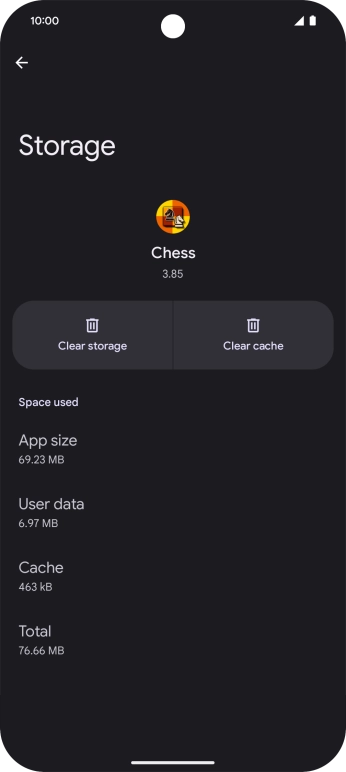 Press Clear cache.