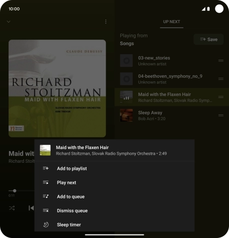 Press the add icon.