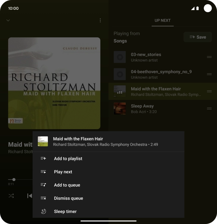 Press the add icon.