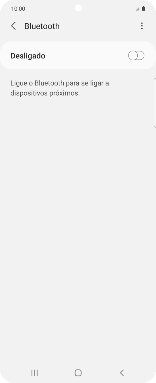 Prima o indicador para ativar a função.