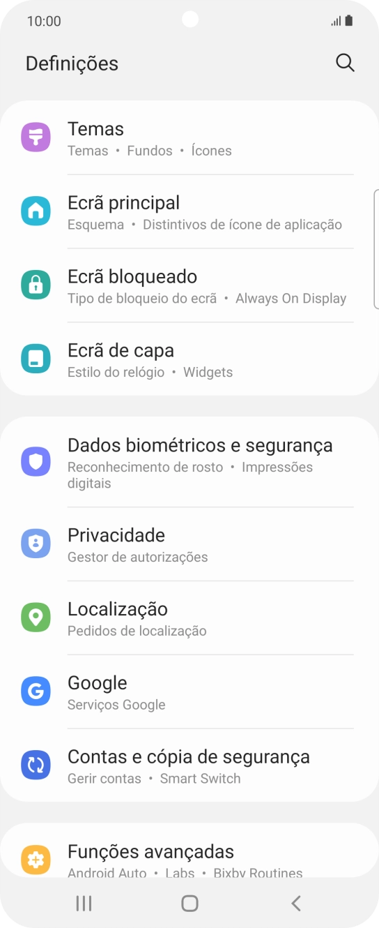 Prima Contas e cópia de segurança.